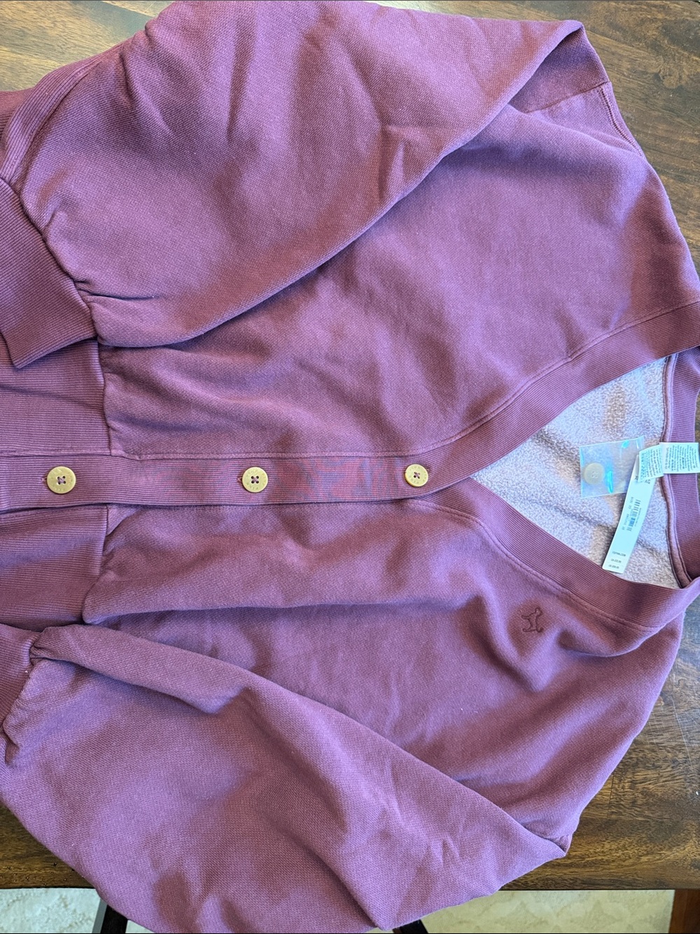 PINK Victoria's Secret Lavender Purple Button Cardigan
